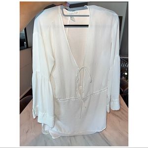 Satin beach cover up H&M